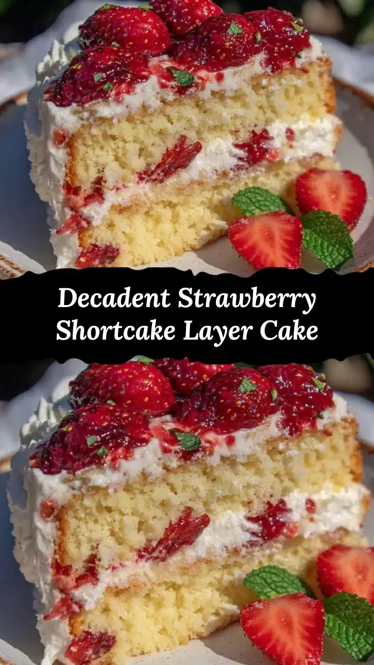 strawberry shortcake layer cake recipe