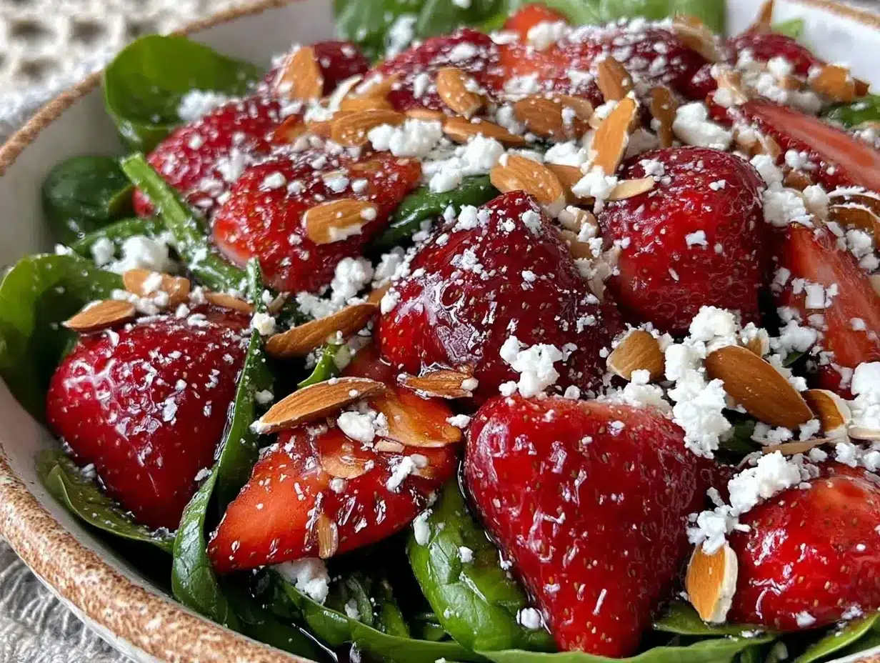 strawberry spinach salad preparation steps