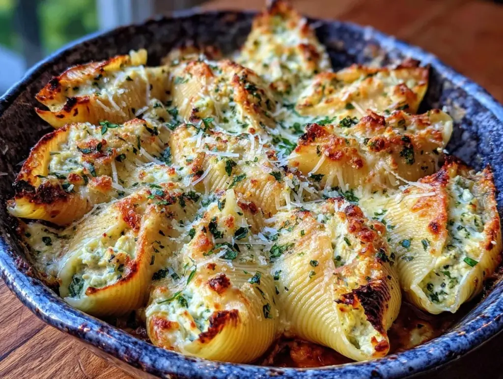 stuffed shells with crab - featured image
