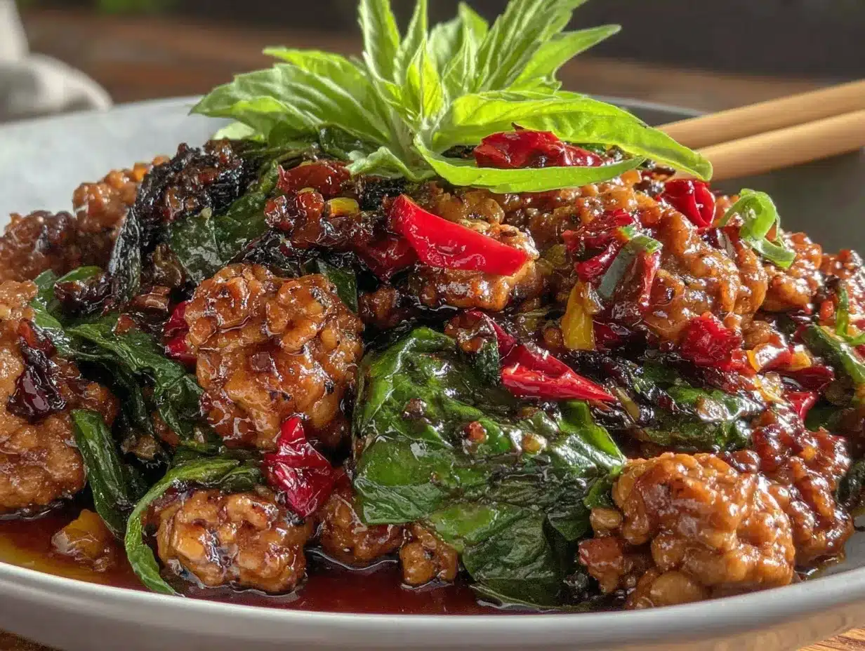 thai basil chicken recipe preparation steps