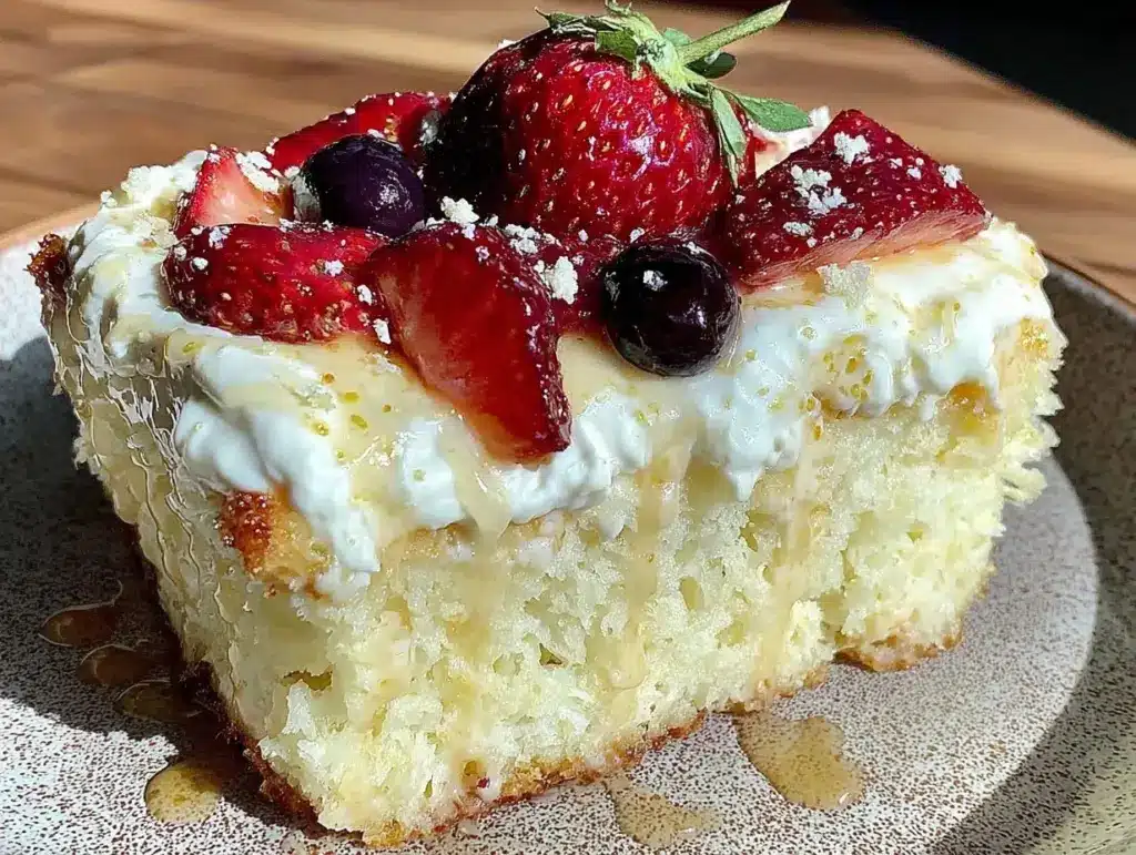 Tres Leches Poke Cake - featured image