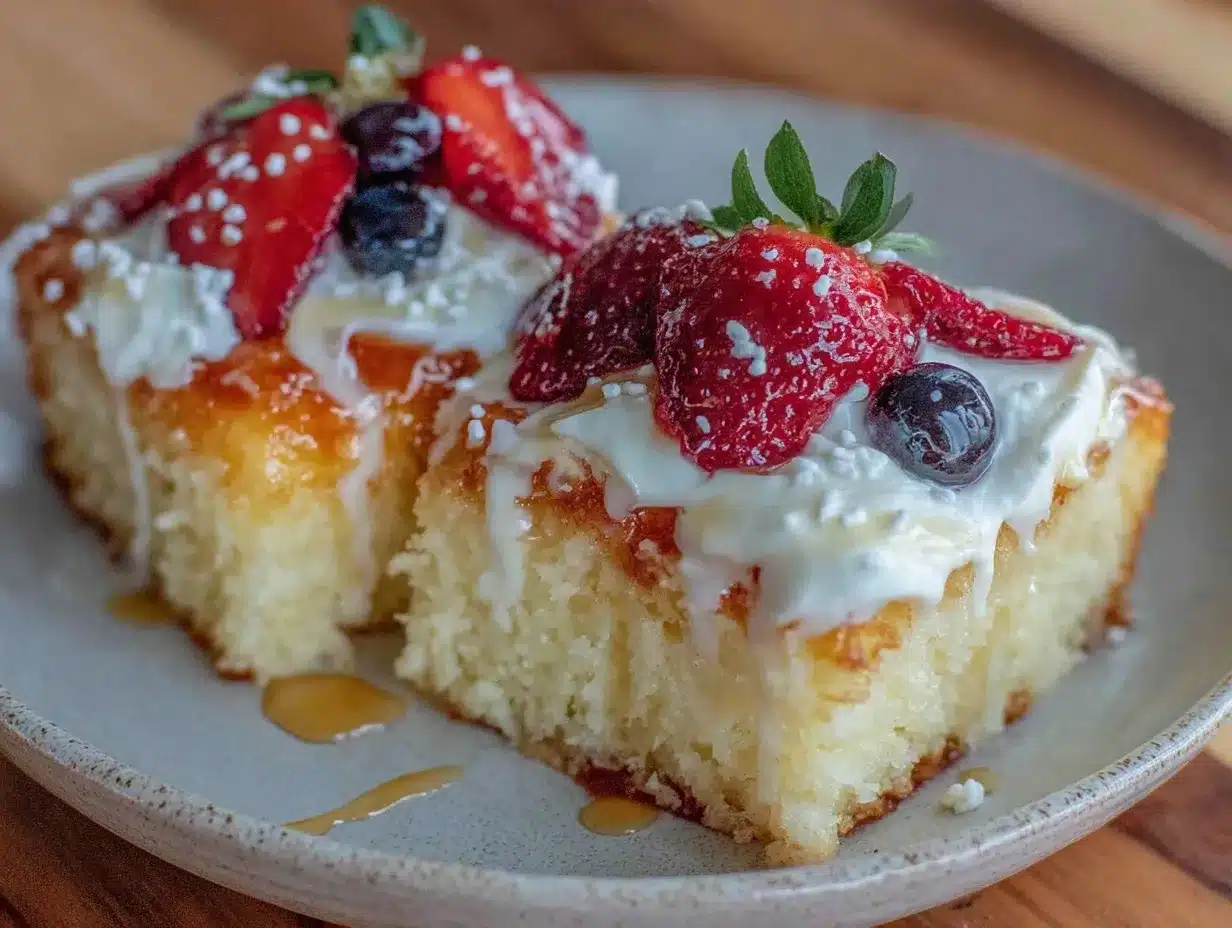 Tres Leches Poke Cake preparation steps