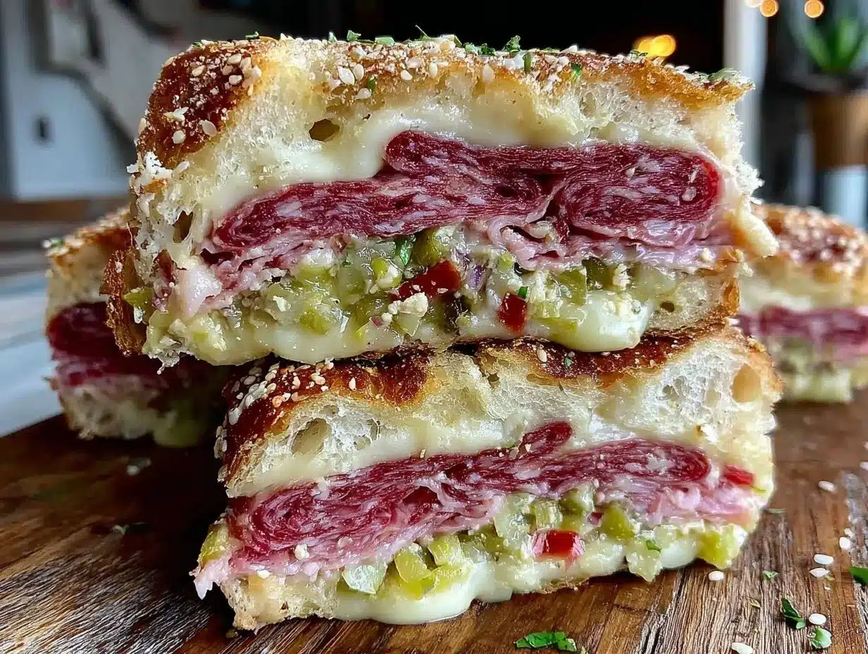 ultimate authentic muffuletta sandwich recipe preparation steps