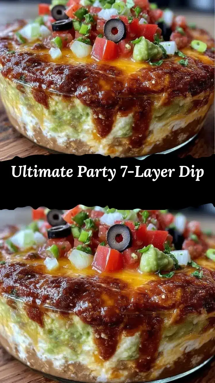 ultimate party 7-layer dip recipe