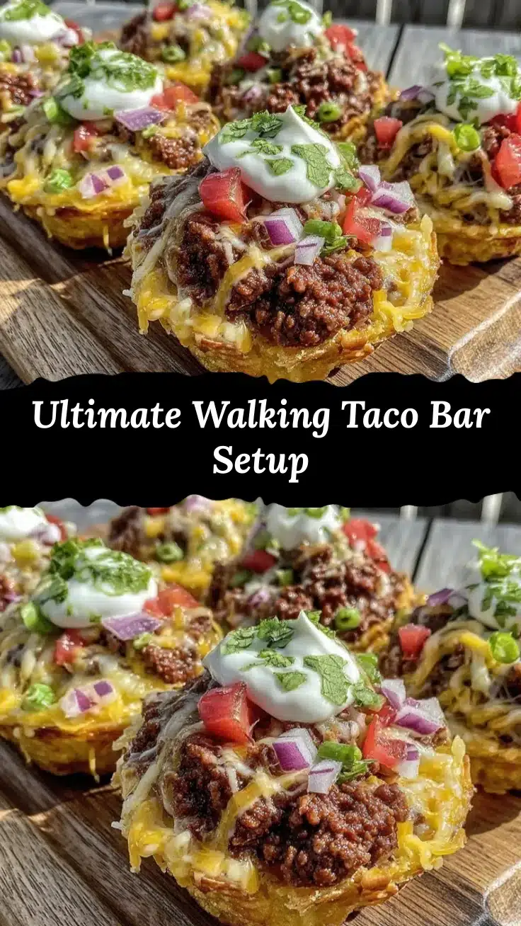 walking taco bar setup recipe