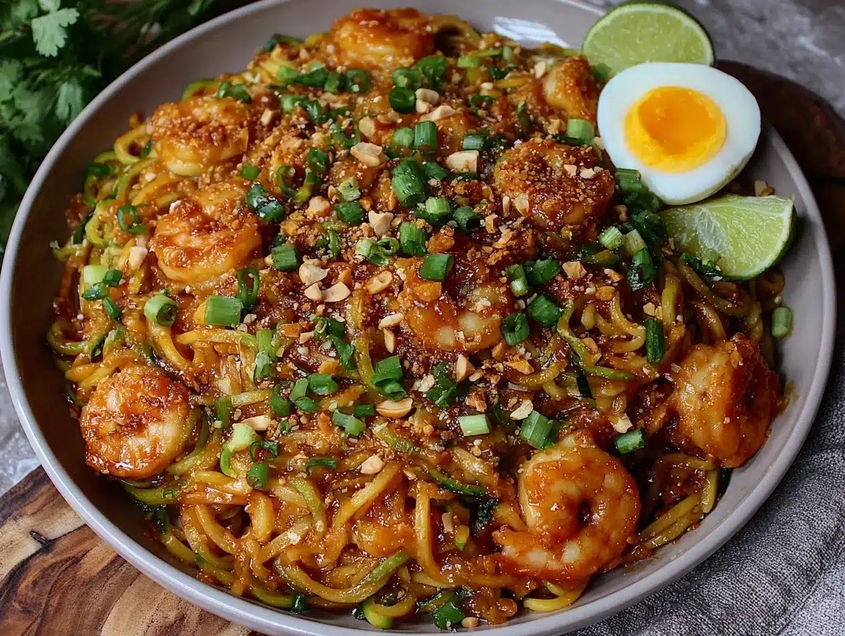 zucchini noodle pad thai preparation steps