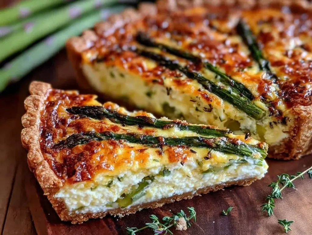 asparagus and gruyère quiche - featured image