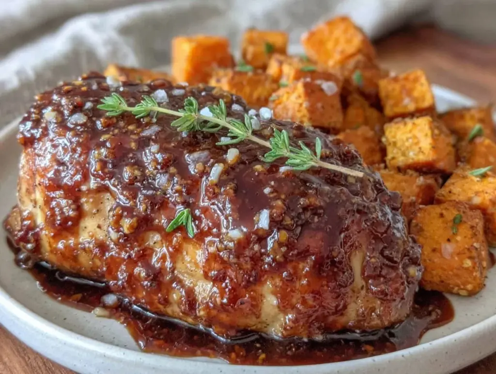balsamic glazed chicken - featured image