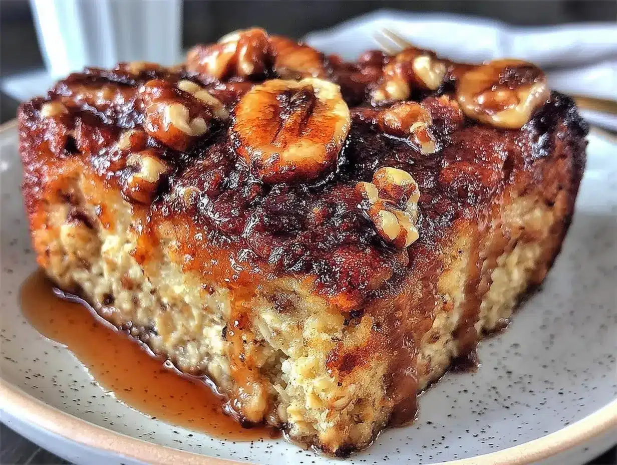 banana bread baked oatmeal preparation steps