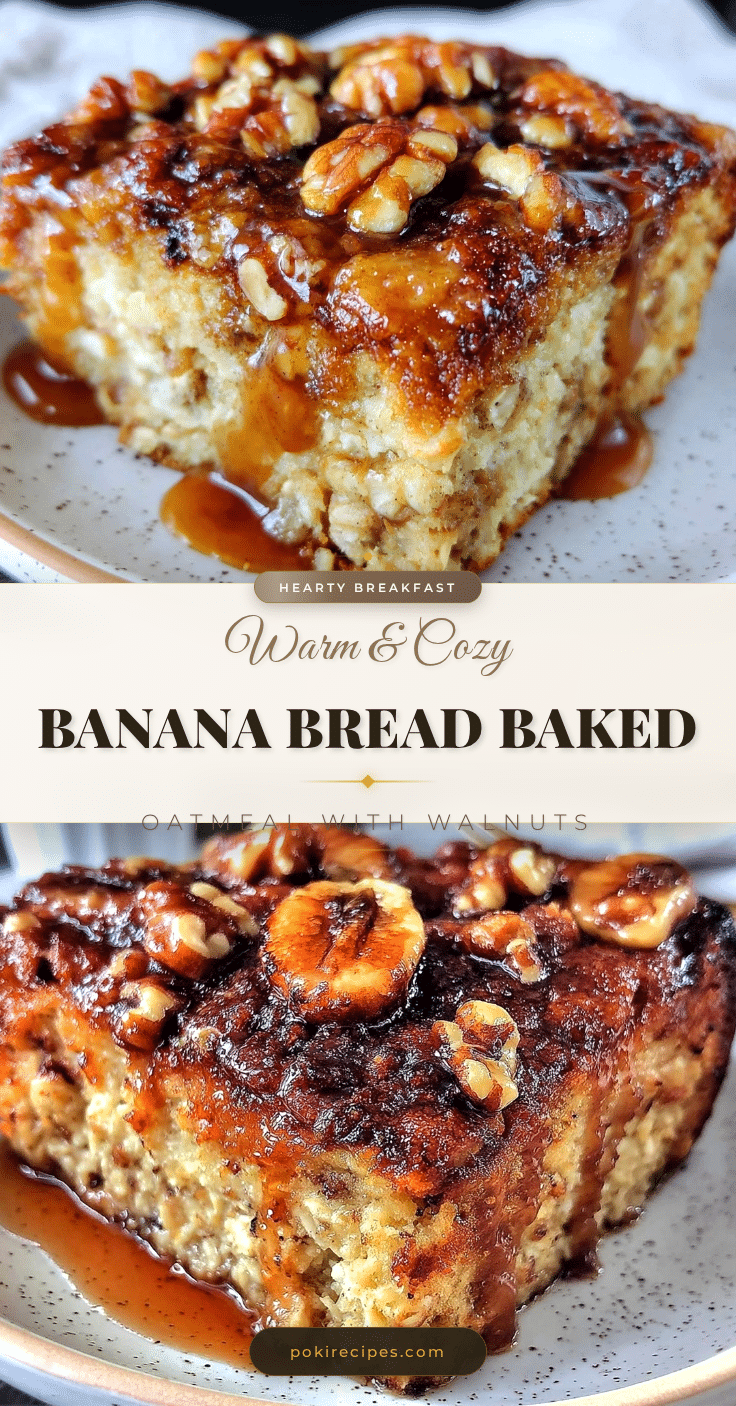 banana bread baked oatmeal recipe