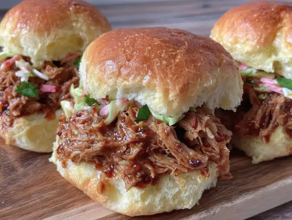 BBQ pulled pork sliders - featured image