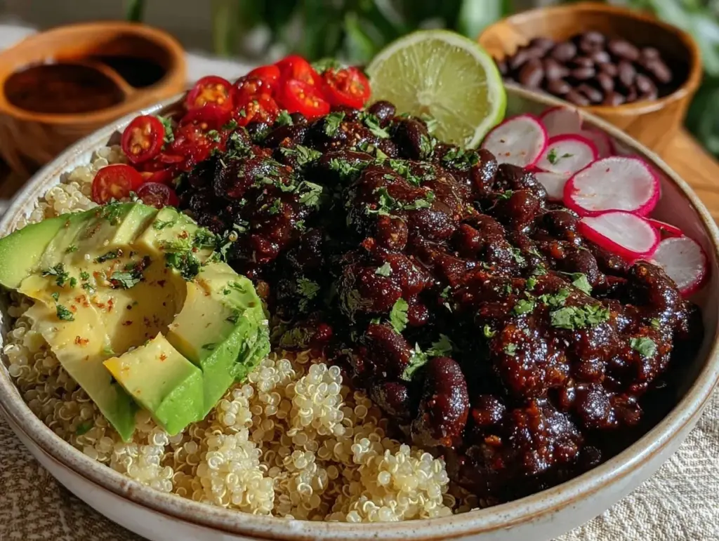 black bean and quinoa bowl - featured image