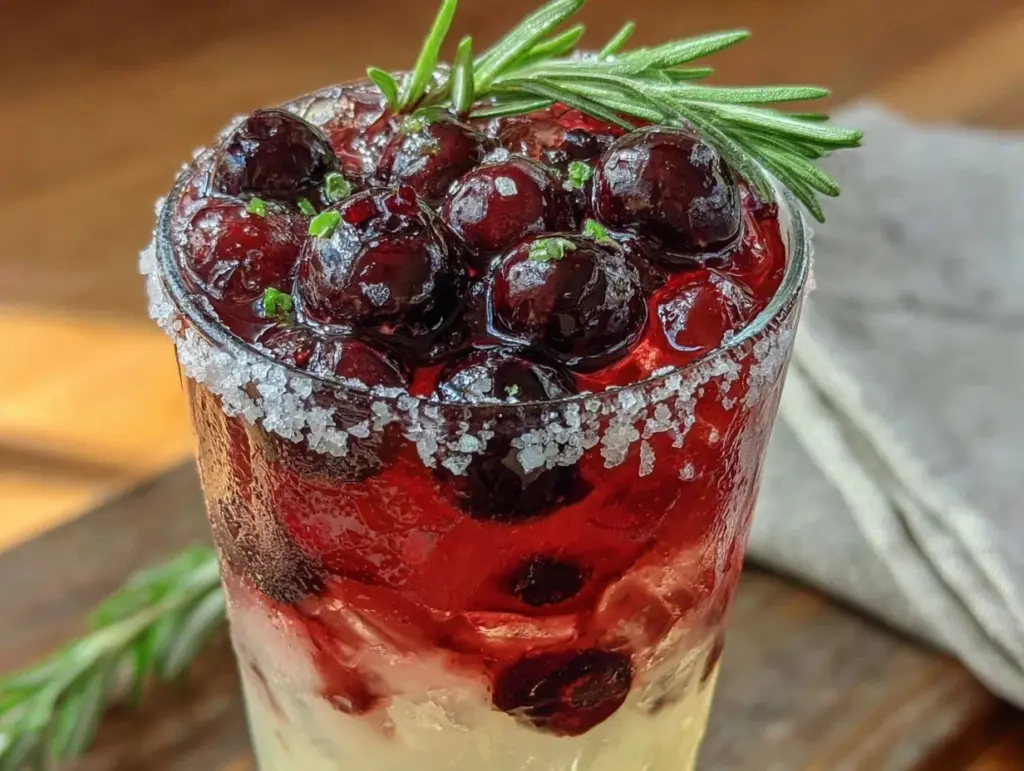 blueberry lemonade mocktail - featured image