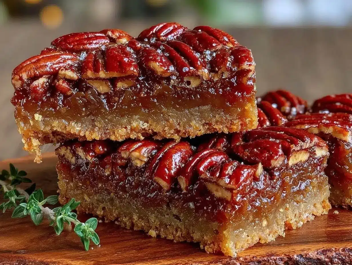 bourbon pecan pie bars preparation steps