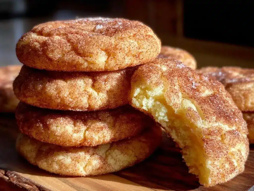 brown butter snickerdoodle cookies - featured image