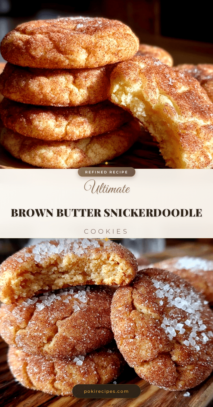 brown butter snickerdoodle cookies recipe