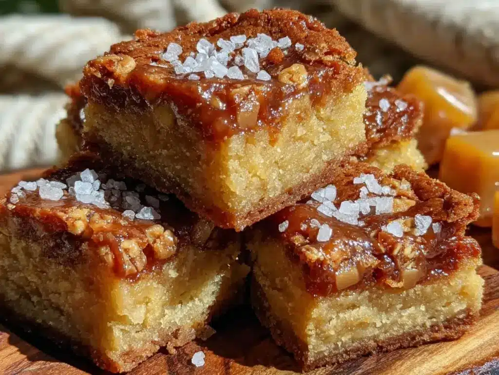 brown butter toffee blondies - featured image