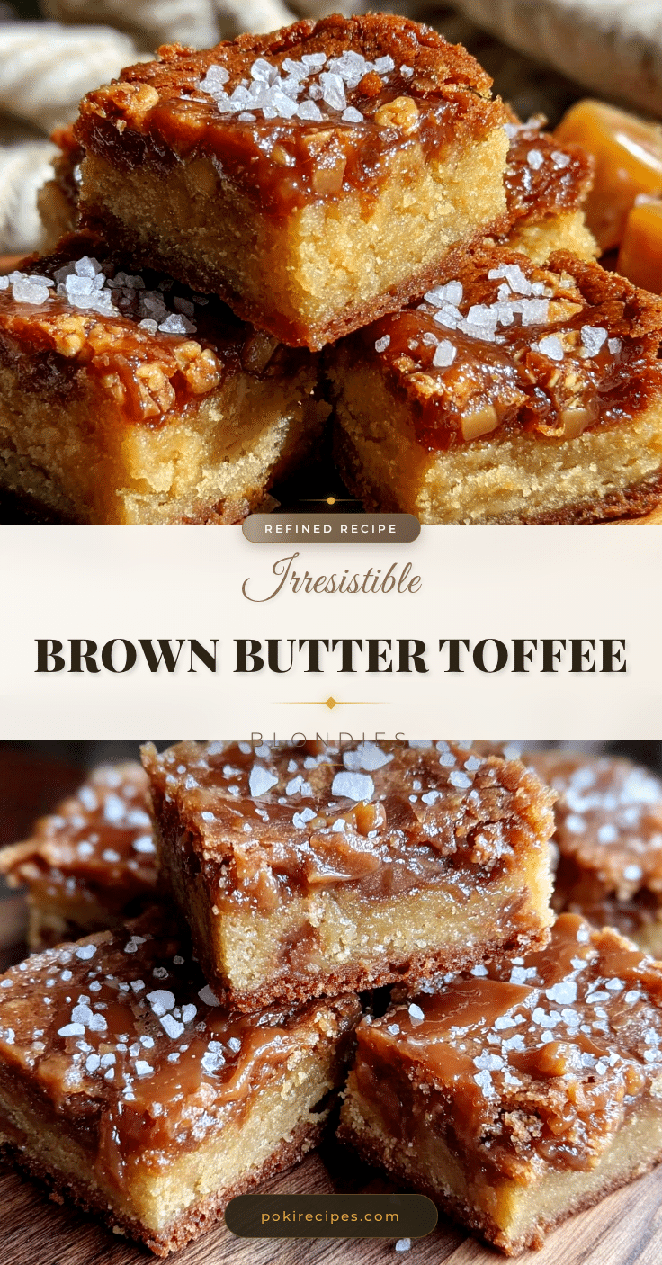 brown butter toffee blondies recipe