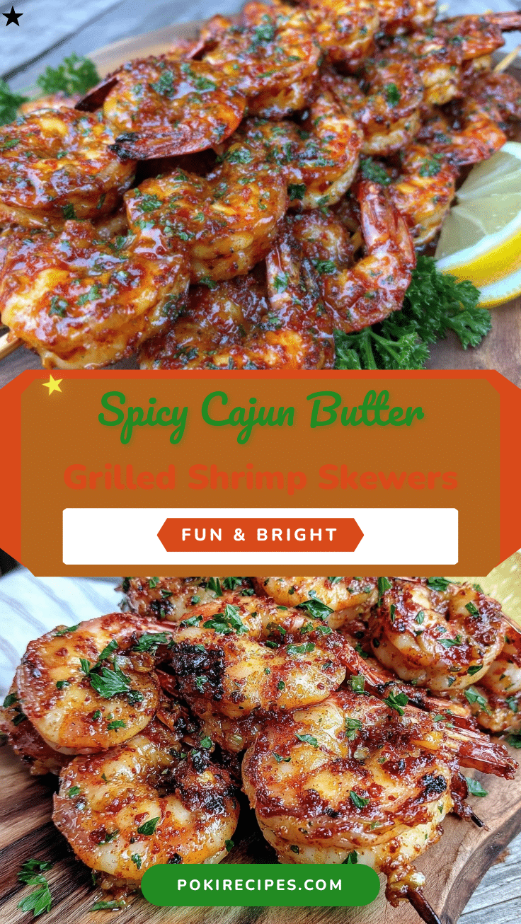 Cajun Butter Grilled Shrimp Skewers recipe