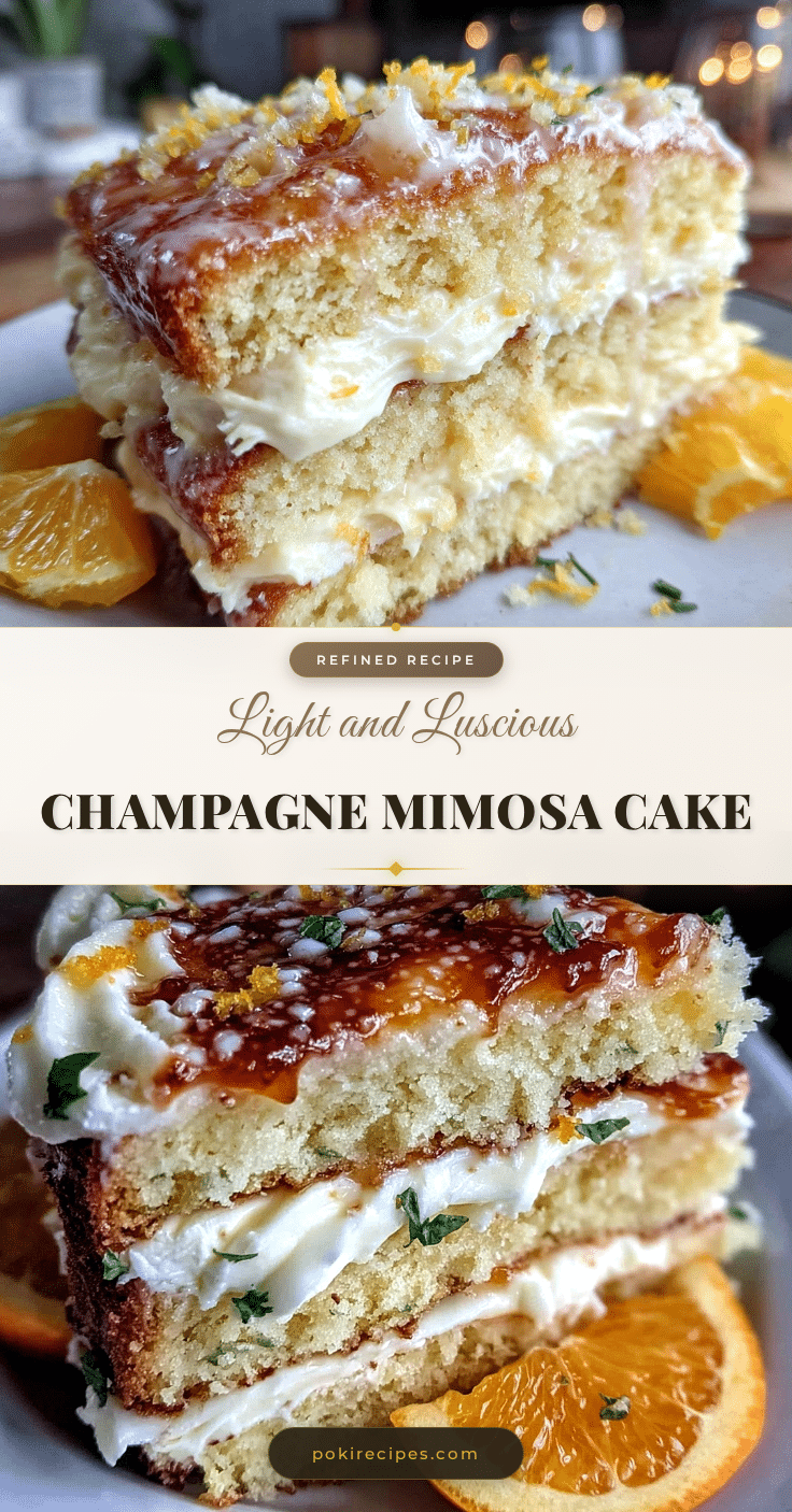 champagne mimosa cake recipe