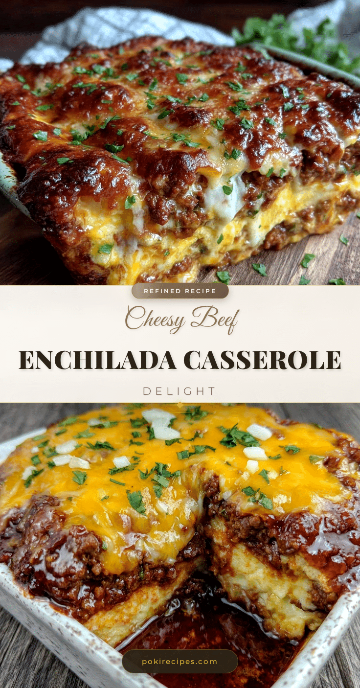 cheesy beef enchilada casserole recipe
