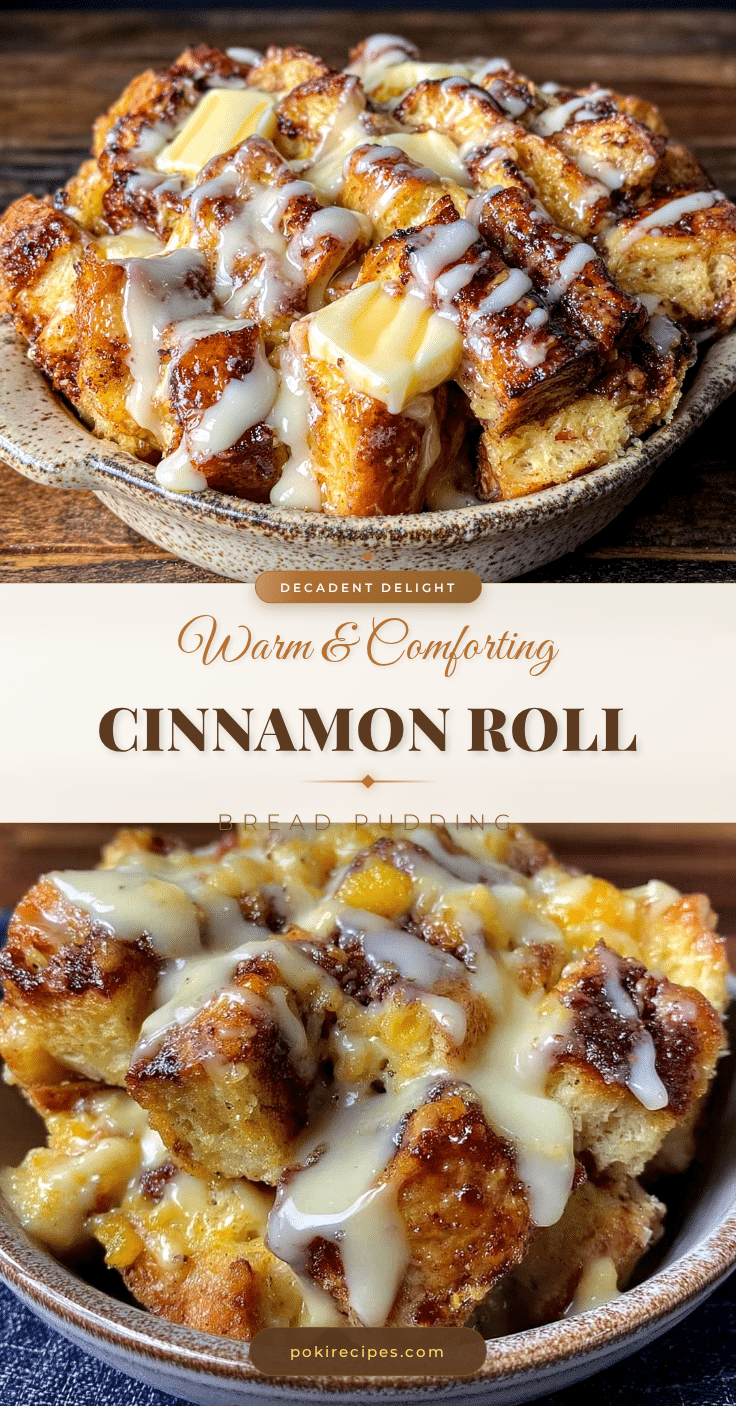 cinnamon roll bread pudding recipe