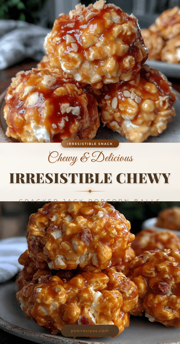 cracker jack caramel popcorn balls recipe