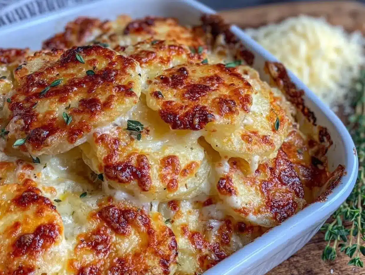 creamy cheesy scalloped potatoes preparation steps