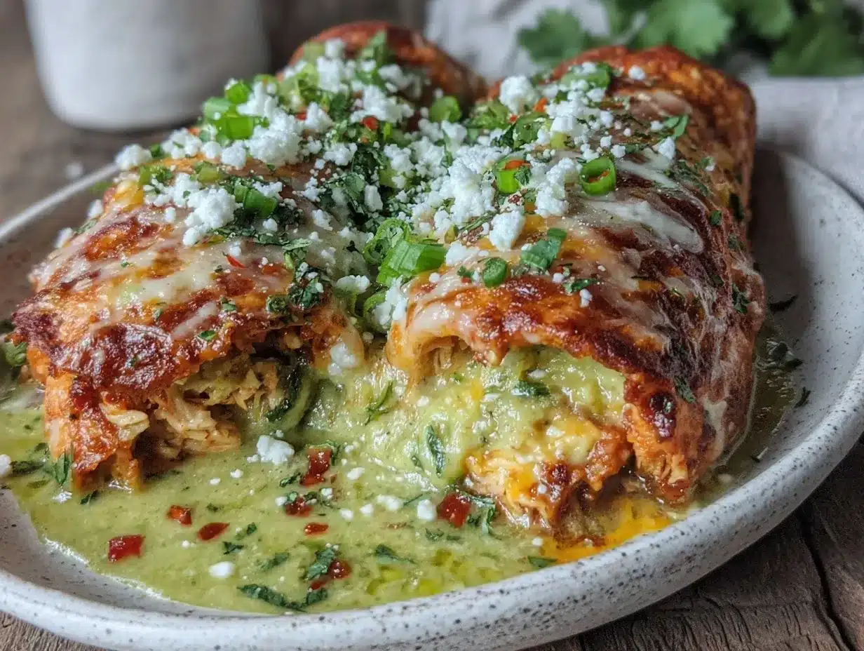 creamy chicken enchiladas verde preparation steps
