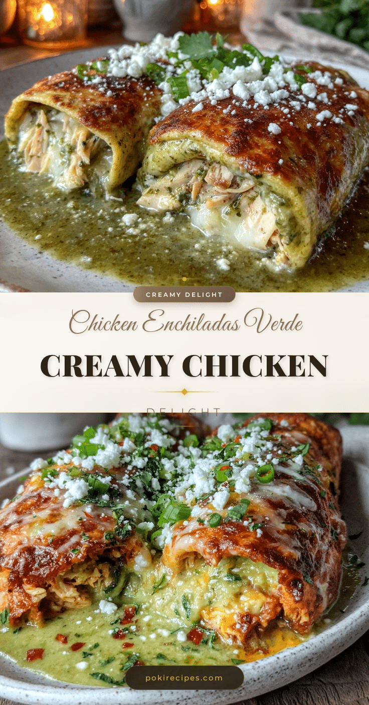creamy chicken enchiladas verde recipe