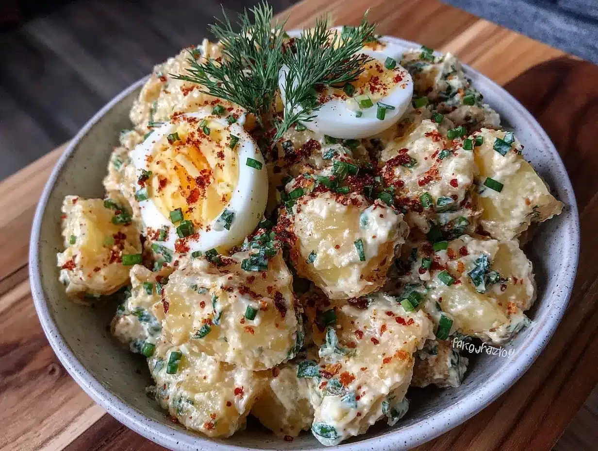 creamy classic potato salad preparation steps