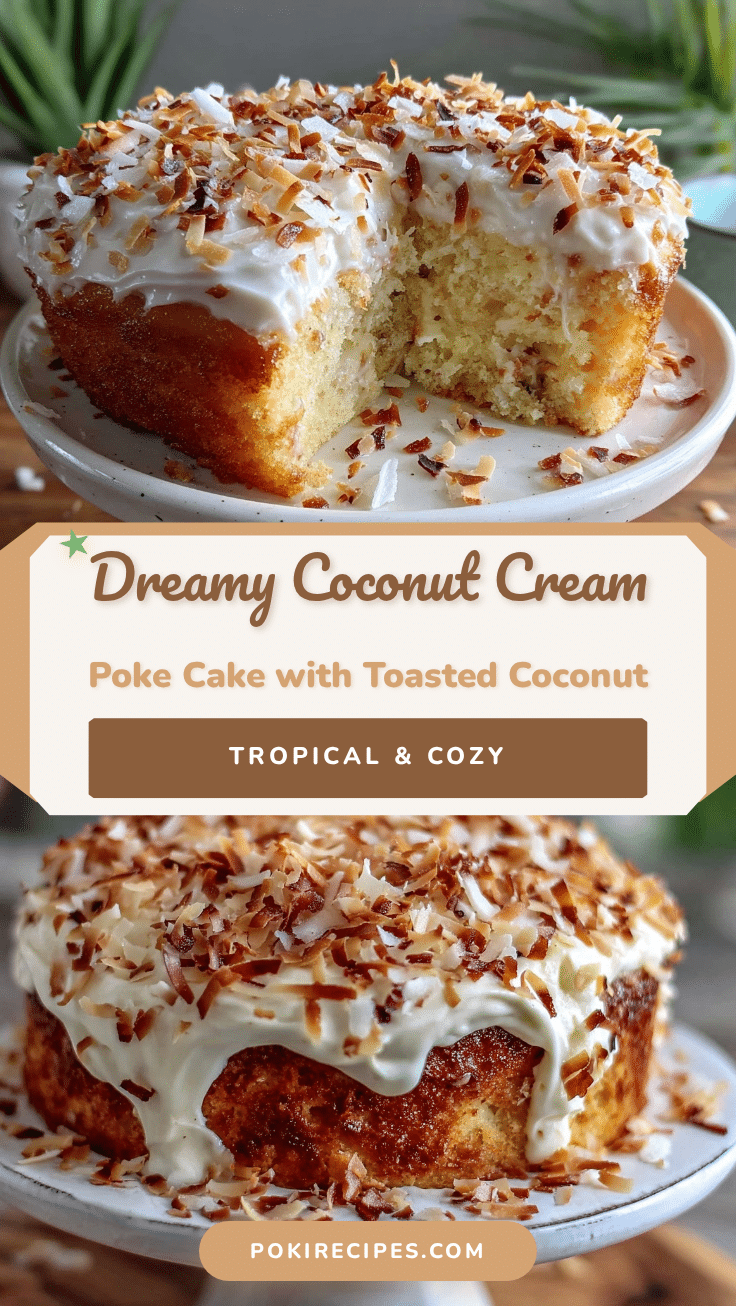 creamy coconut cream poke cake recipe