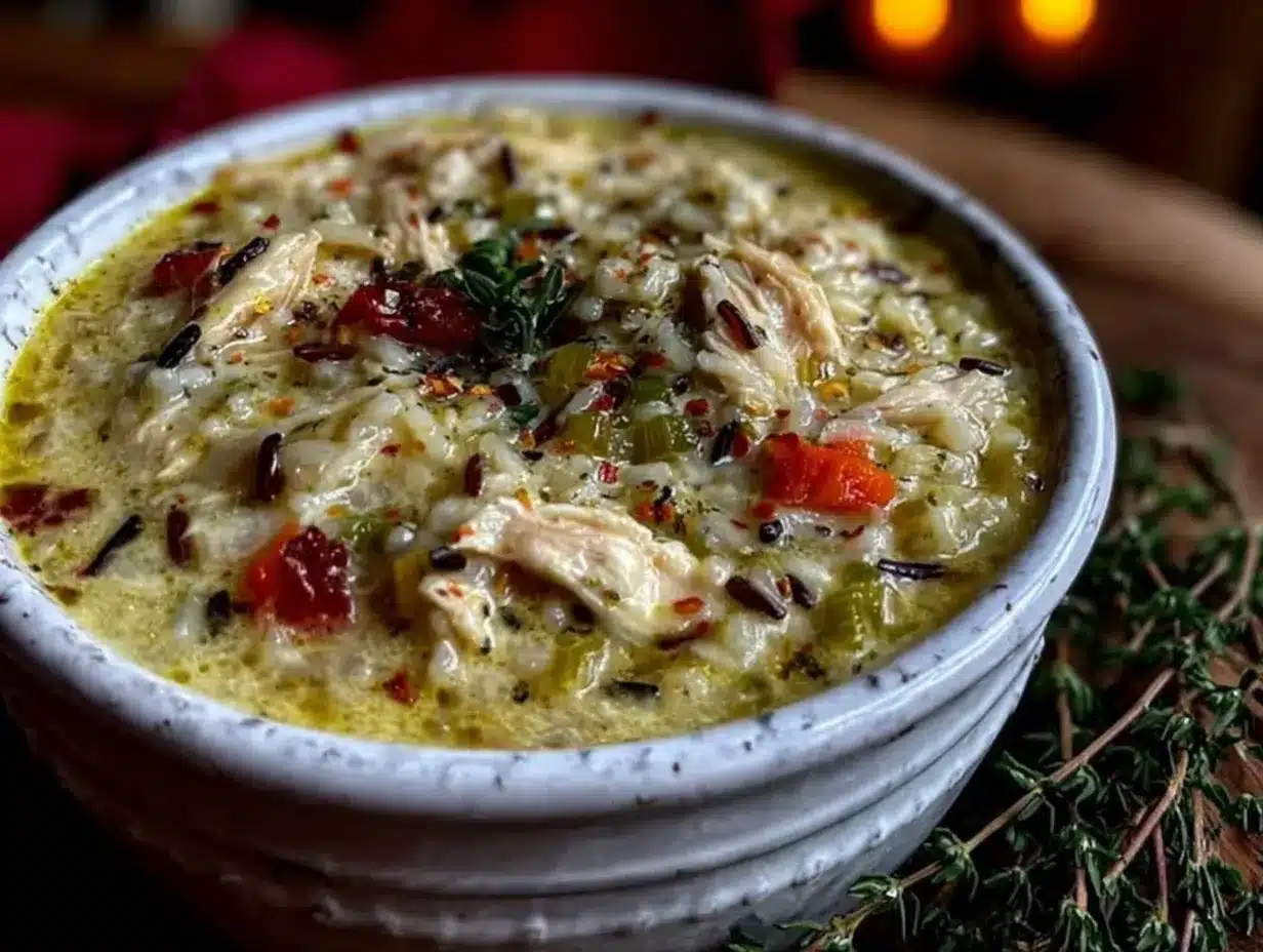 creamy comfort chicken and wild rice soup preparation steps