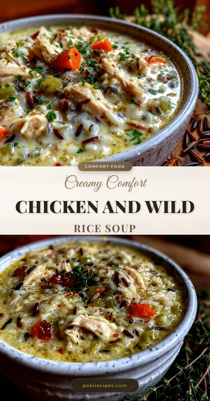 creamy comfort chicken and wild rice soup recipe