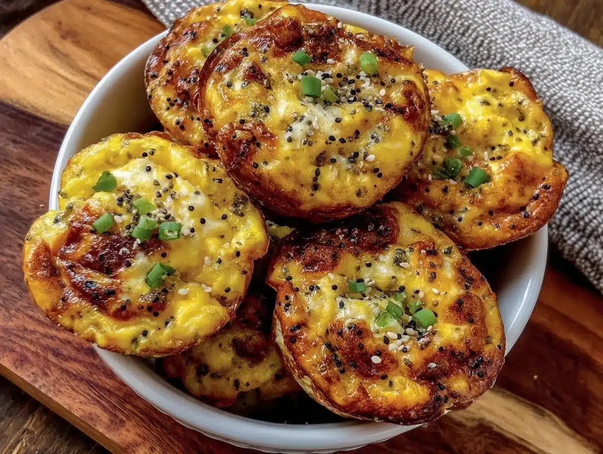 creamy everything bagel egg bites preparation steps