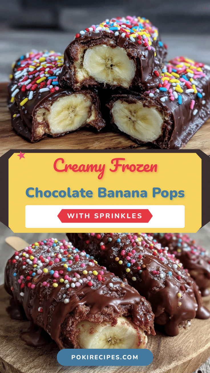 creamy frozen chocolate banana pops recipe