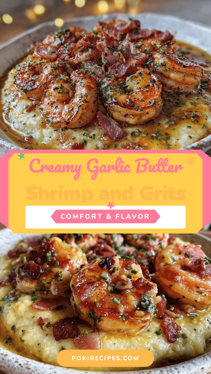 creamy garlic butter shrimp and grits recipe