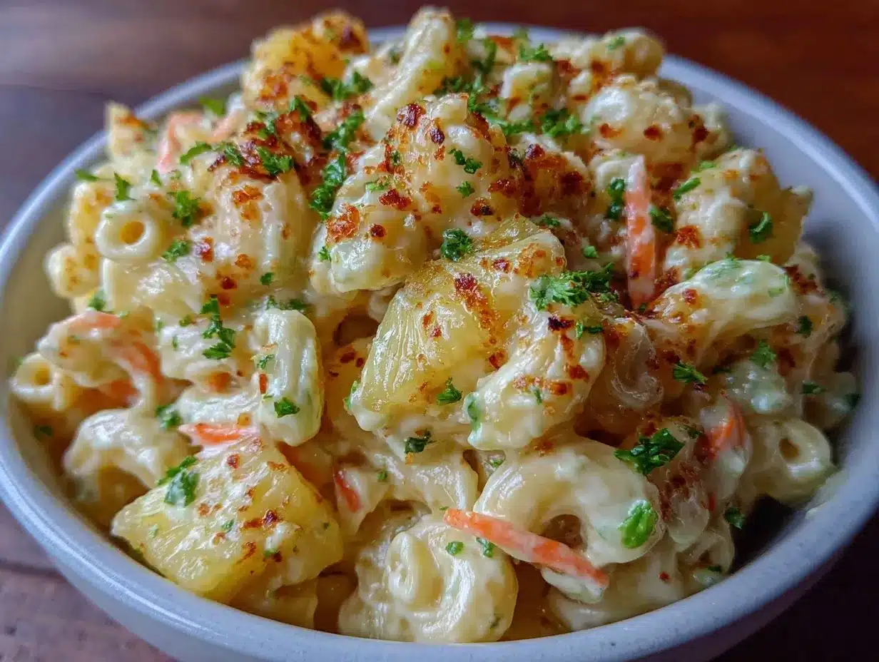 creamy hawaiian macaroni salad preparation steps