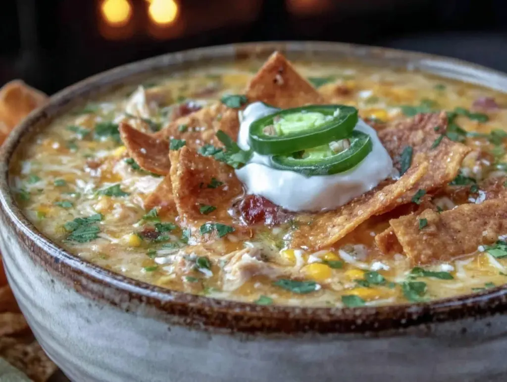 creamy instant pot chicken tortilla soup - featured image
