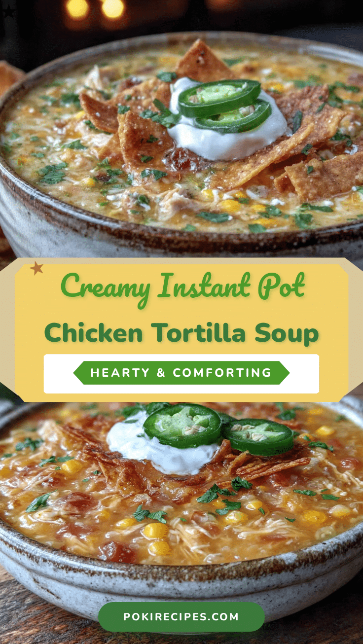 creamy instant pot chicken tortilla soup recipe