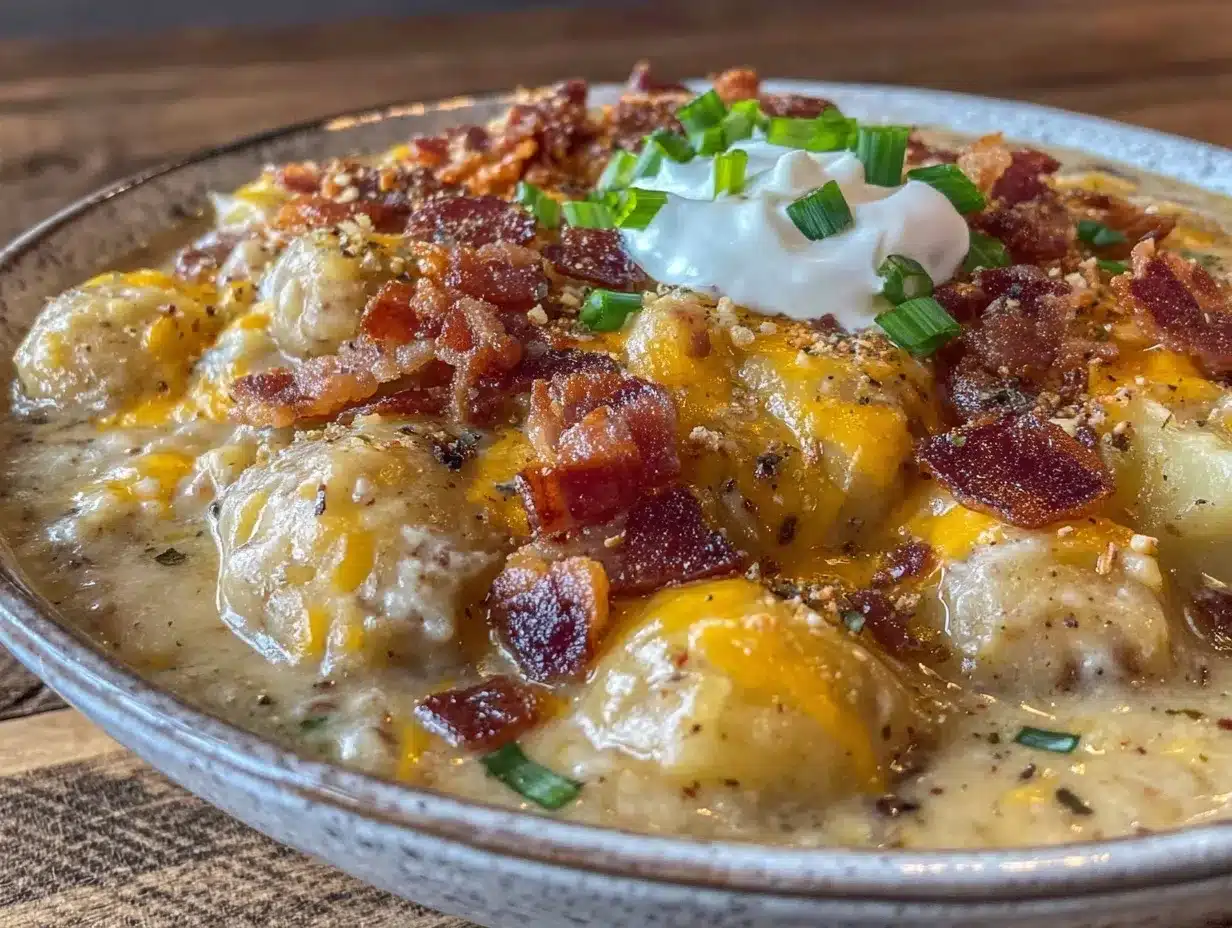 creamy loaded potato soup preparation steps