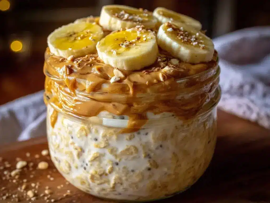 creamy overnight protein oats - featured image