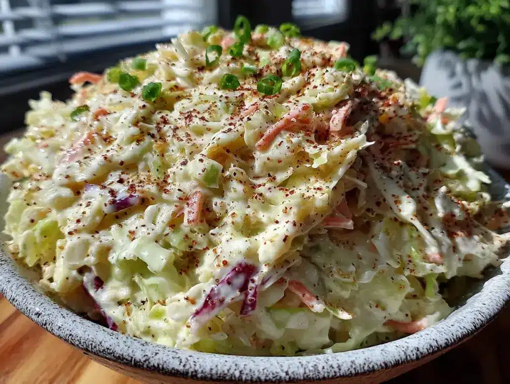 creamy southern coleslaw - featured image
