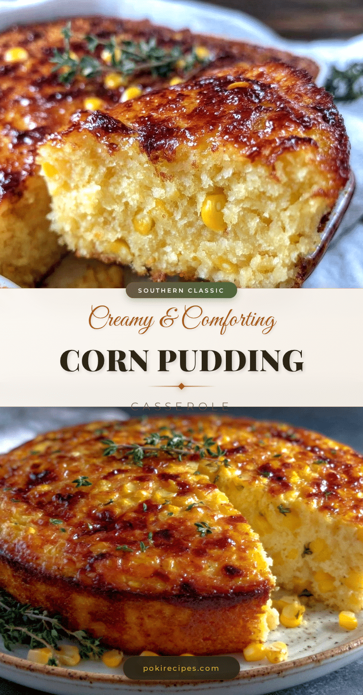creamy southern corn pudding casserole recipe