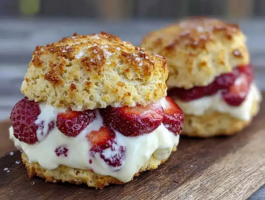 Creamy Strawberry Shortcake Ice Cream Sandwiches - featured image