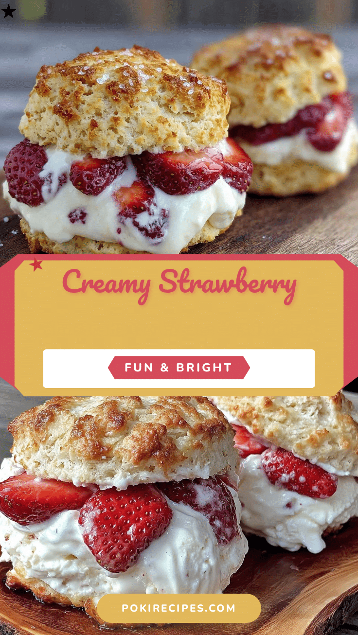 Creamy Strawberry Shortcake Ice Cream Sandwiches recipe