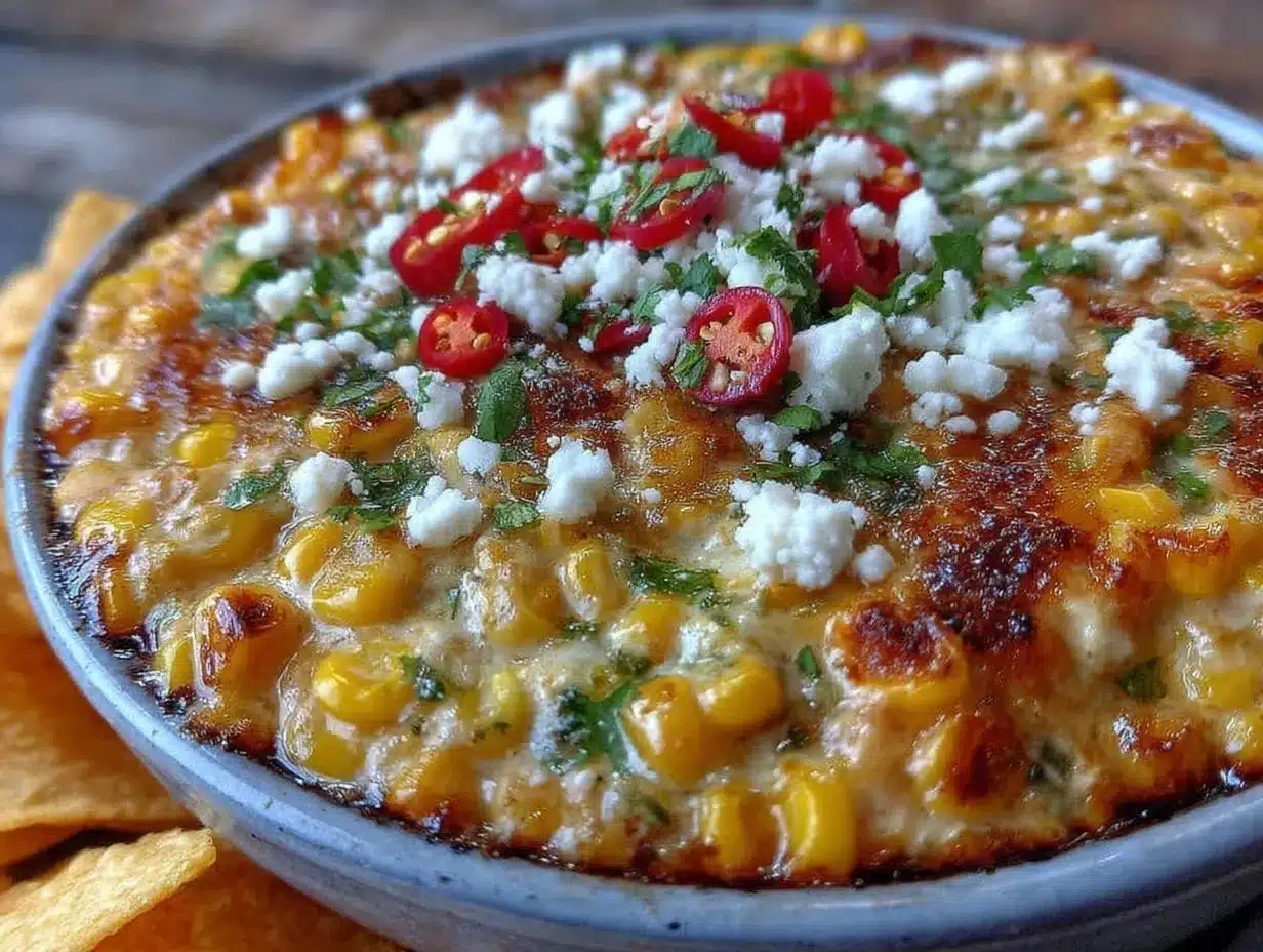 creamy street corn elote dip preparation steps