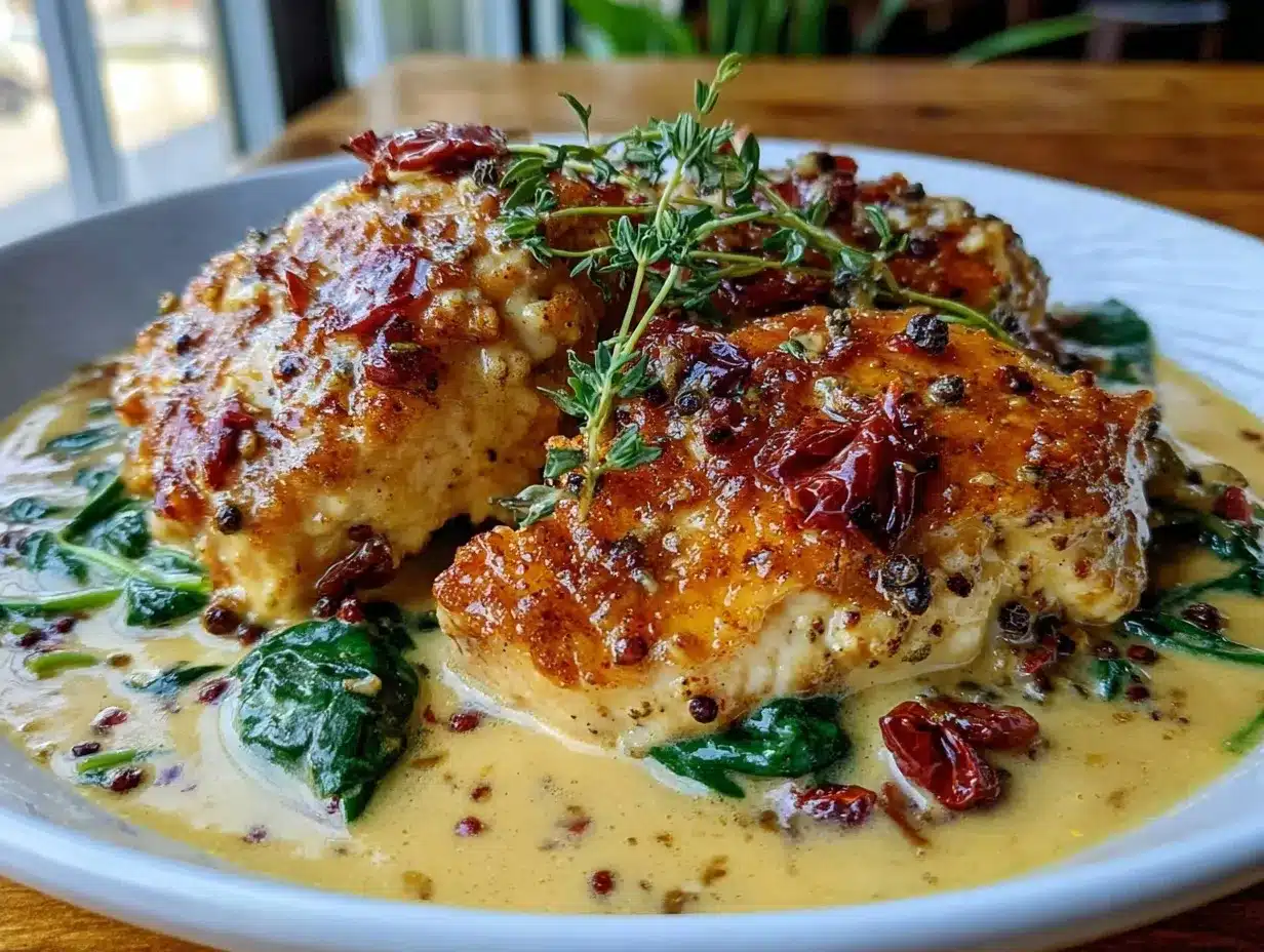 creamy tuscan chicken preparation steps