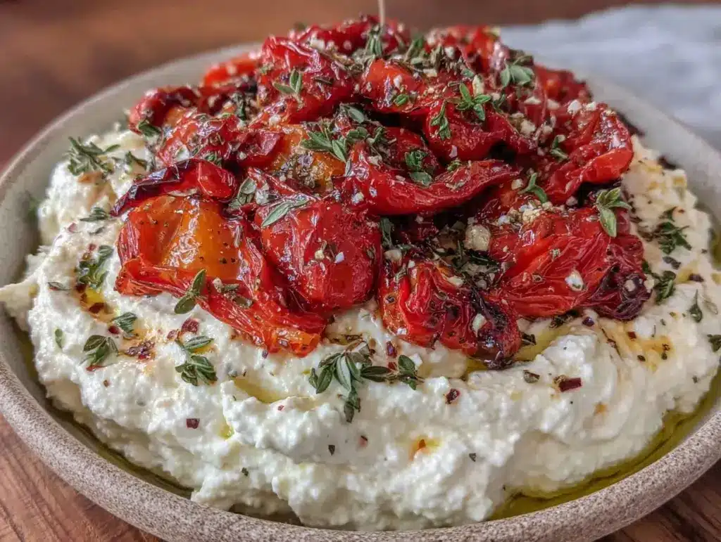 creamy whipped feta dip - featured image
