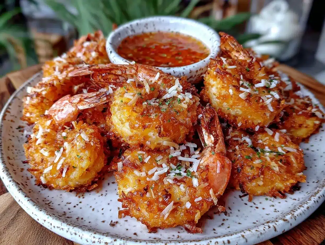 crispy air fryer coconut shrimp preparation steps